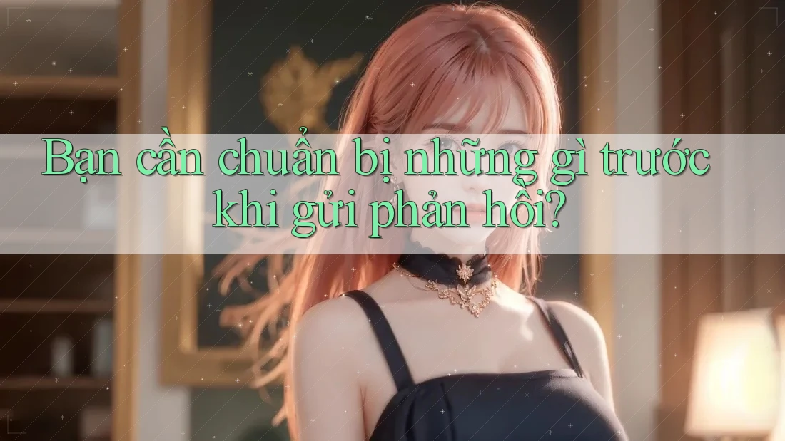 Bạn cần chuẩn bị những gì trước khi gửi phản hồi? Bạn cần chuẩn bị những gì trước khi gửi phản hồi?