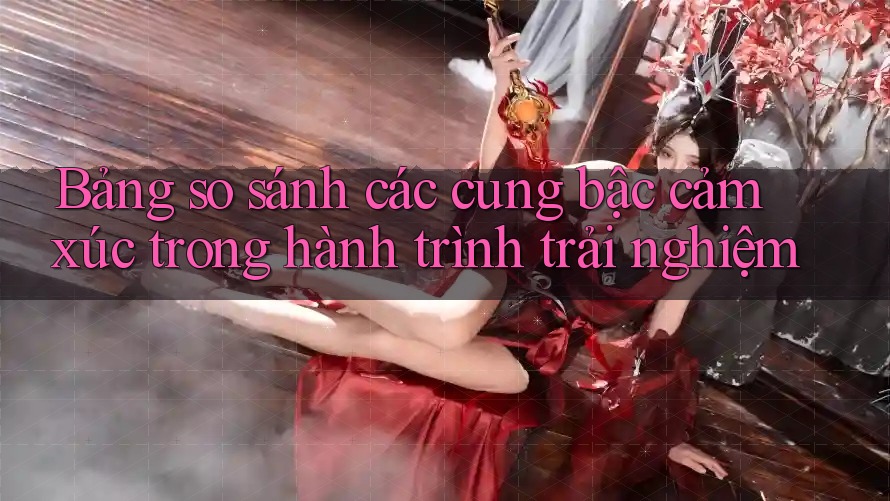 Bảng so sánh các cung bậc cảm xúc trong hành trình trải nghiệm