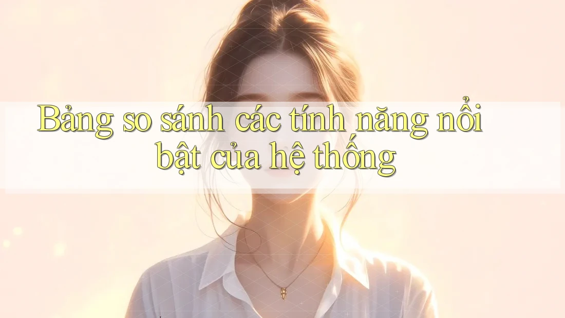 Bảng so sánh các tính năng nổi bật của hệ thống