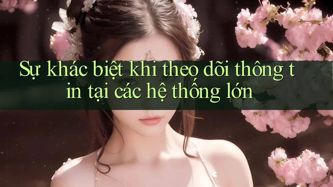 Sự khác biệt khi theo dõi thông tin tại các hệ thống lớn