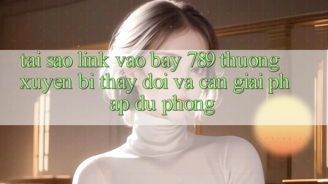 Tại sao link vào bay 789 thường xuyên bị thay đổi và cần giải pháp dự phòng? Tại sao link vào bay 789 thường xuyên bị thay đổi và cần giải pháp dự phòng?