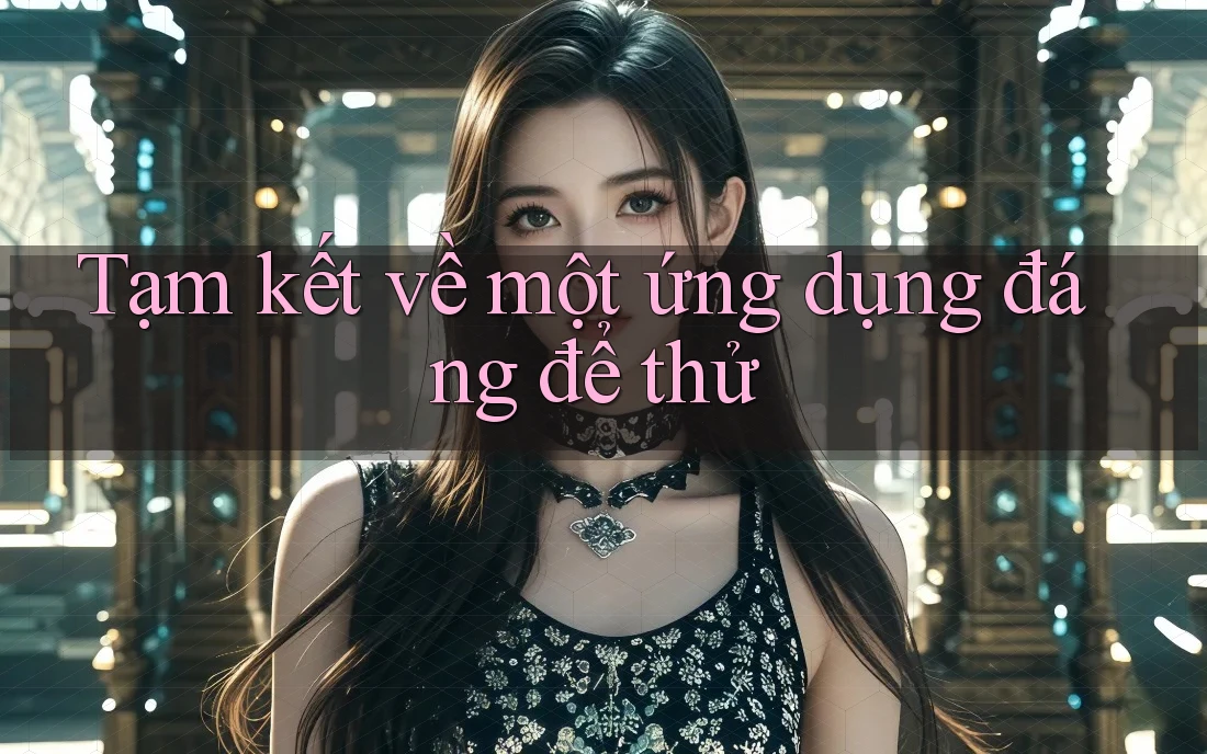 Tạm kết về một ứng dụng đáng để thử Tạm kết về một ứng dụng đáng để thử