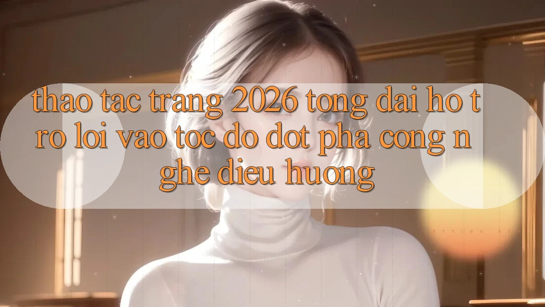 Thao tác Trang 2026 Tổng đài hỗ trợ Lối Vào Tốc độ: Đột phá công nghệ điều hướng