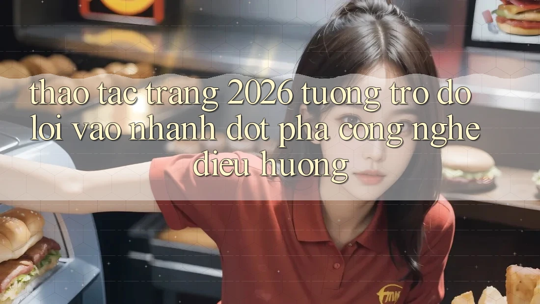 Thao tác Trang 2026 Tương trợ đỡ Lối Vào Nhanh: Đột phá công nghệ điều hướng