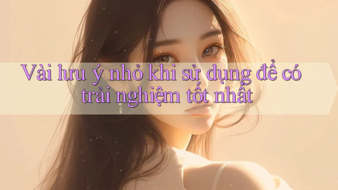 Vài lưu ý nhỏ khi sử dụng để có trải nghiệm tốt nhất